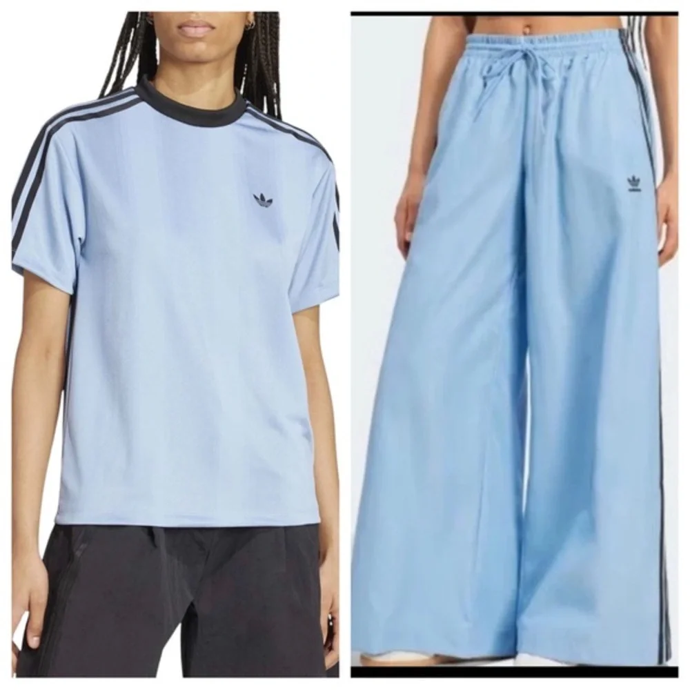 NWT adidas Originals Women’s Small Firebird Oversized Track Pants & Jersey Top S - Picture 1 of 16